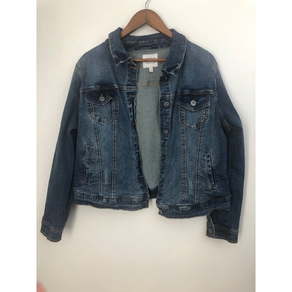 Torrid Women's Jean Jacket size 14/16 - Picture 2 of 7
